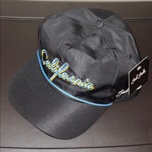 Bad Birdie California Rope Hat, Black/Blue/Yellow, SnapBack